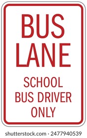 School bus warning sign and labels