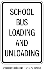 Señal de advertencia y etiquetas de autobús escolar
