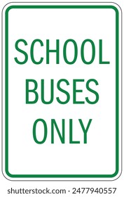 School bus warning sign and labels