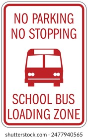 Schulbuswarnschild und -etiketten