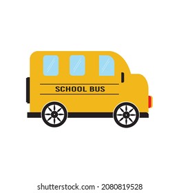 School bus yellow illustration vector