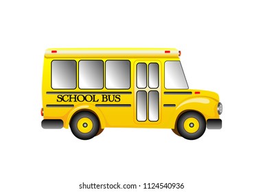 School Buses Different Angles Stock Vector (Royalty Free) 1124540936 ...