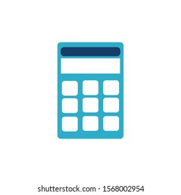 school calculator flat style icon vector illustration design
