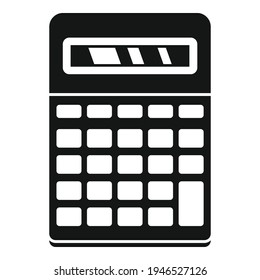 School calculator icon. Simple illustration of School calculator vector icon for web design isolated on white background