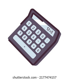 School calculator icon. Vector illustration