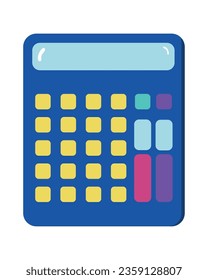 school calculator illustration vector isolated