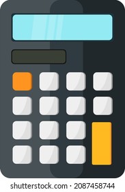 School calculator, illustration, vector on a white background.