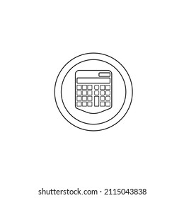 school calculator vector type icon