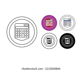 school calculator vector type icon