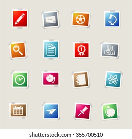 School card icons for web
