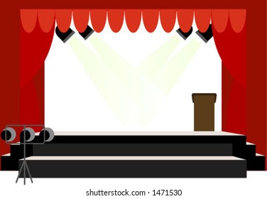 School Center Stage - Vector (no Transparencies)