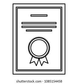 school certificate diploma icon
