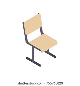 School chair. isometric style