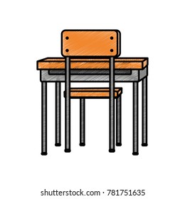 School chair and table design