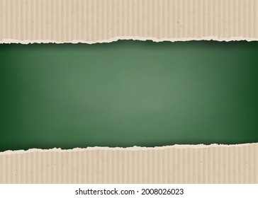Tablero de tiza escolar. Volver al fondo de la escuela con espacio de copia. Plantilla de vector