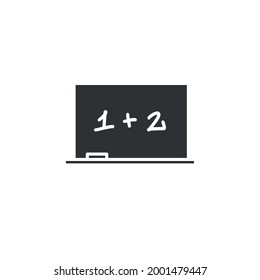 school chalk board vector icon