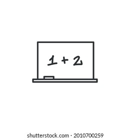 school chalk board vector icon