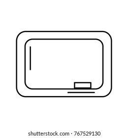 school chalkboard eraser equipment empty image