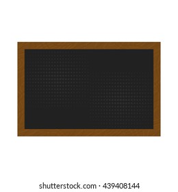 School Chalkboard in a flat style isolated on white background.Vector illustration