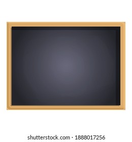 School chalkboard icon. Cartoon of school chalkboard vector icon for web design isolated on white background