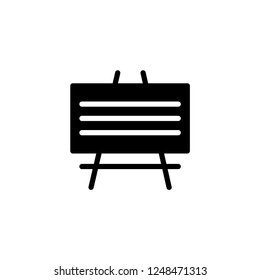 School Chalkboard vector icon in solid/glyph style