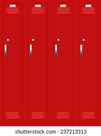 School or changing room lockers
