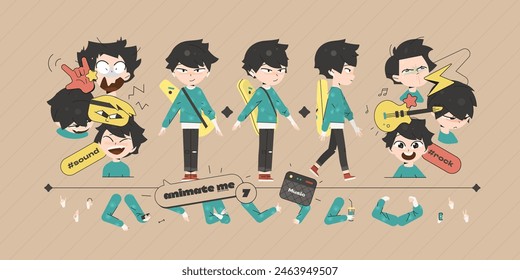 School Character Kid Animation Design Kit