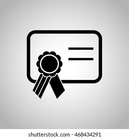 School charter icon on the background
