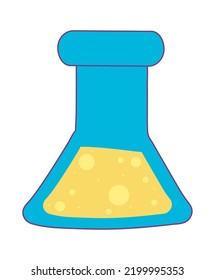 school chemical flak cartoon isolated icon