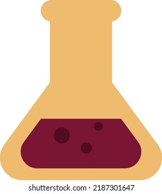 School chemistry, illustration, vector on a white background.