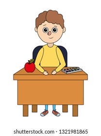 school child cartoon