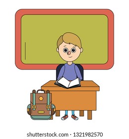 school child cartoon