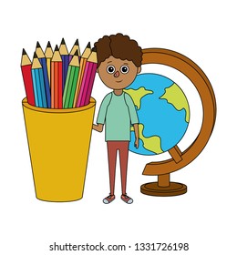school child cartoon