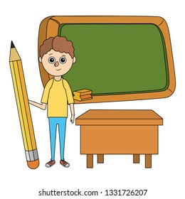 school child cartoon