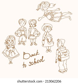 school children background