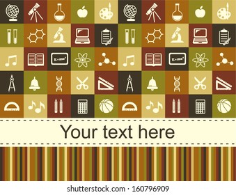 School children background with place for text 