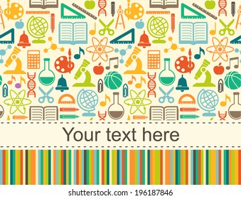 Schulkinder-Hintergrund mit Platz für Text 