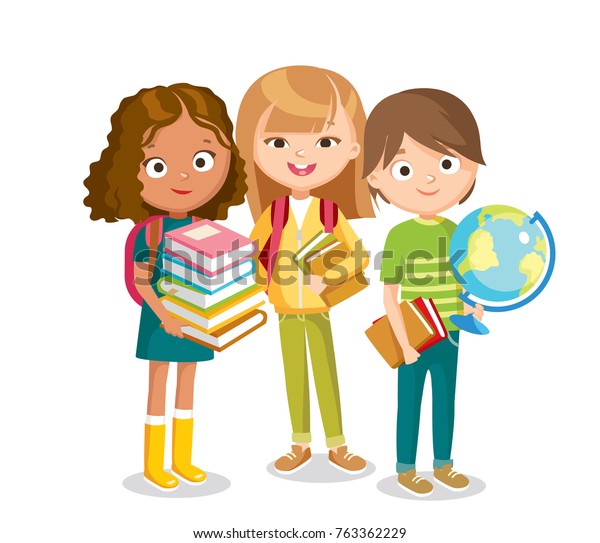 School Children Books Stock Vector (Royalty Free) 763362229 | Shutterstock