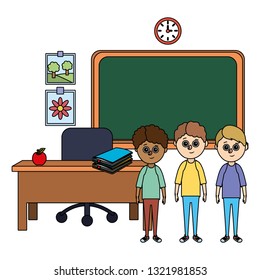 school children cartoon