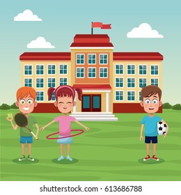 school children sport image