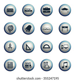 School chrome icons for web
