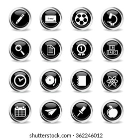School chrome icons for web