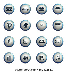 School chrome icons for web