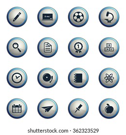 School chrome icons for web
