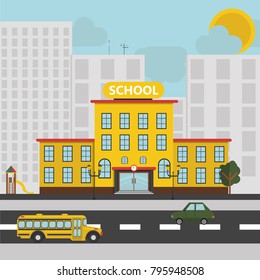 School in the city