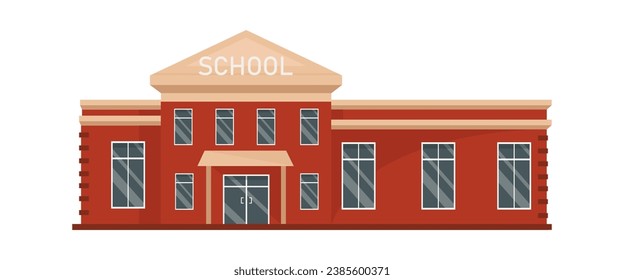 Vektorgrafik des Schulgebäudes