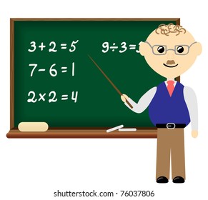 Blackboard Vector Illustration Illustration School Classroom Stock ...