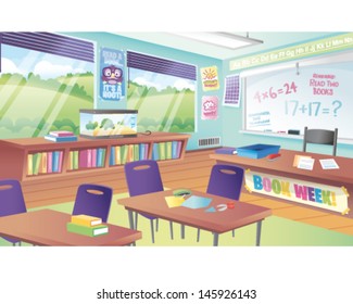 School Classroom Background