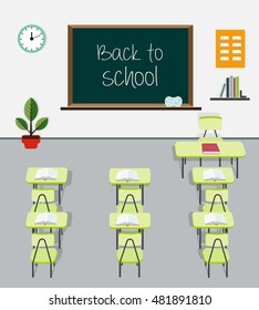 School classroom. Beginning of a new school year. Learning and education.