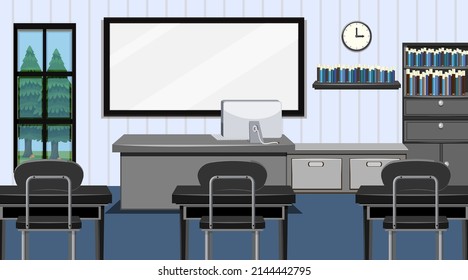 Ilustración del concepto de salón de clases